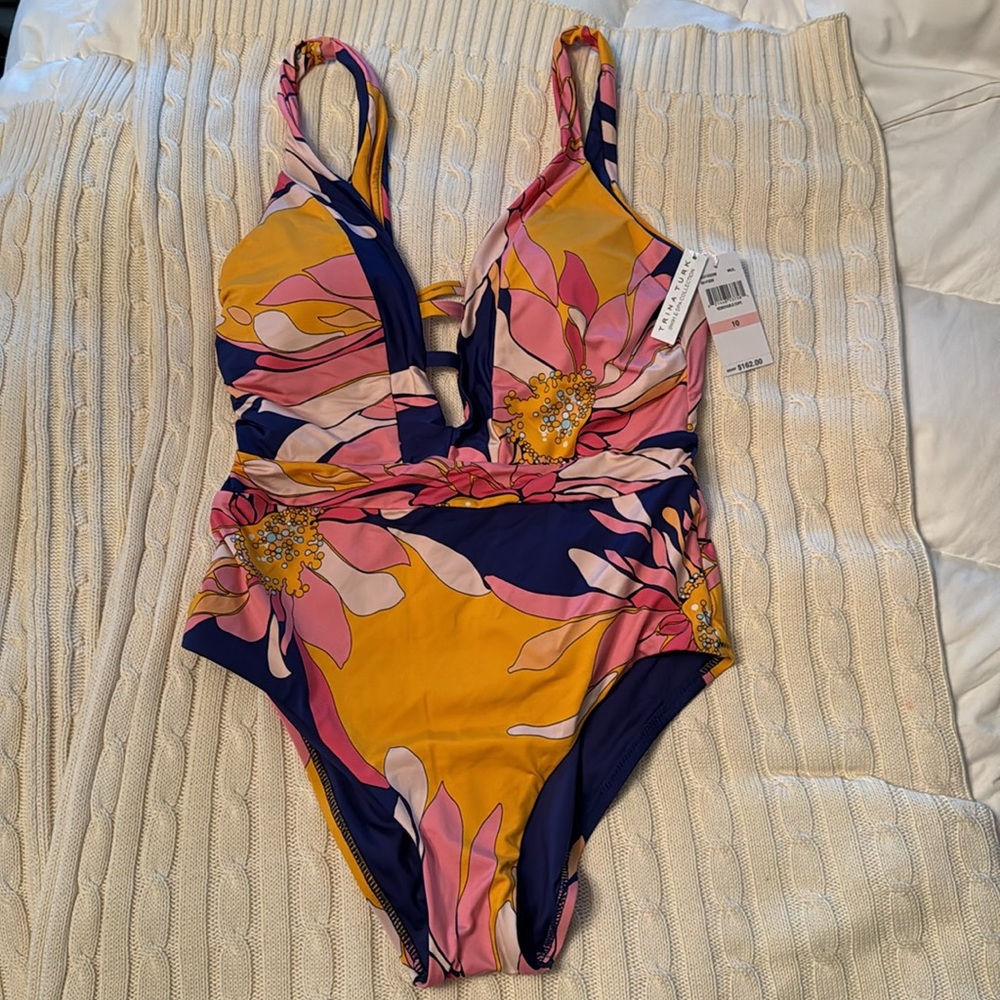 Trina Turk Breeze Plunge Suit NWOT - Picture 5 of 11